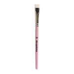 Pinceau en soie n°10 - manche rose 14,5 cm