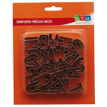 Emporte-pièces Alphabet 15 x 25 mm 26 pièces