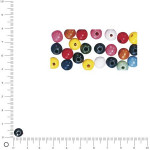 Sachet de perles en bois poli Ø6mm - Assorties