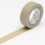 Masking tape uni beige foncé