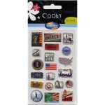 Autocollants relief Etats-unis