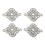Pendentif découpe Filigrane Ø 15 mm 4 pcs